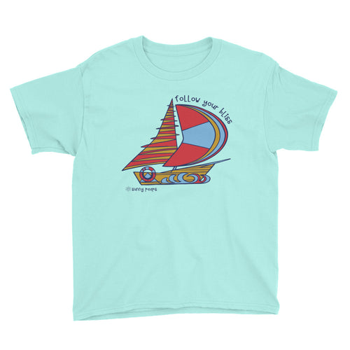 Simple Sailboat - Short-Sleeve Youth T-Shirt