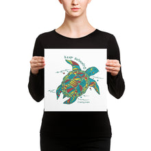 Load image into Gallery viewer, Tipsy Turtle - Canvas Art